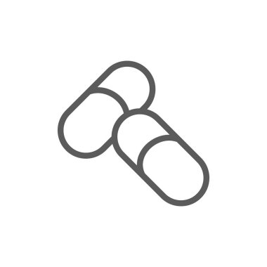 Hap, tablet, kapsül satırı simgesi.