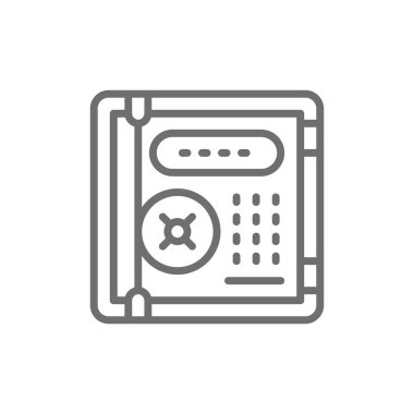 Elektronik güvenli, kişisel koruma, şifreleme satırı simgesi.