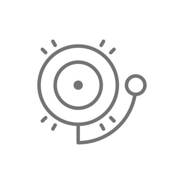 Yangın alarm zili satırı simgesi.