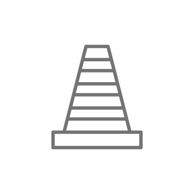 Yol trafiği koni hattı simgesi.