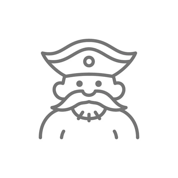 Námořník, pirát, ikona lupiče. — Stockový vektor