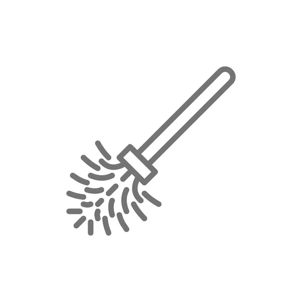 Icono de línea de cepillo . — Vector de stock