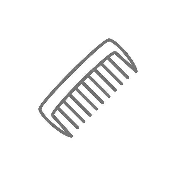 Kamm, Haarbürste Linie Symbol. — Stockvektor