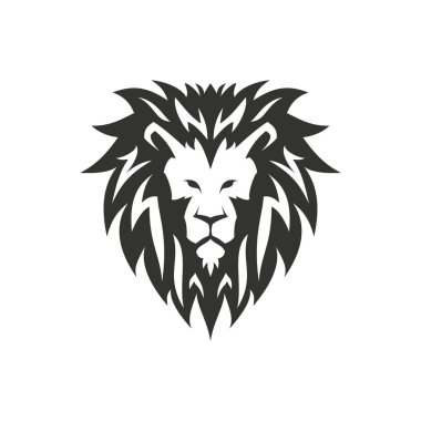 Aslan sembolü, logo veya dövme kavramı.