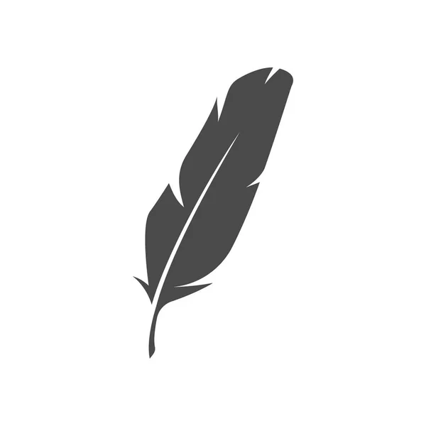 Tüy sembolü, logo veya dövme kavramı.