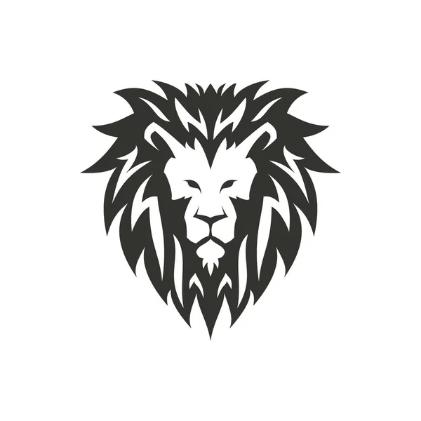 Löwensymbol, Logo oder Tätowierkonzept. — Stockvektor