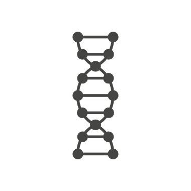 Beyaz arka planda izole edilen DNA Helix sembolü.