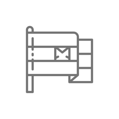 Mısır çizgi simgesi bayrağı.