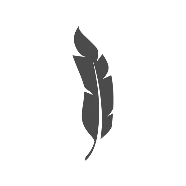 Diseño del logotipo de plumas. Aislado sobre fondo blanco — Archivo Imágenes Vectoriales