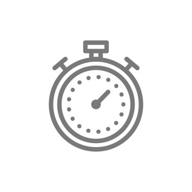 Spor Zamanlayıcı ve kronometre hattı simgesi.