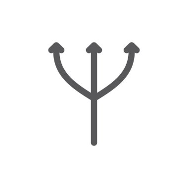 Çok yönlü, USB ve esneklik hattı simgesi.