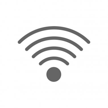 Kablosuz ve WiFi hattı simgesi.