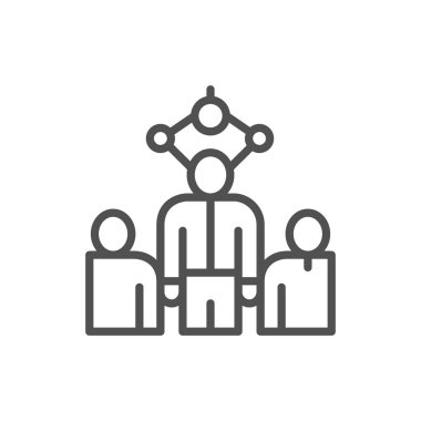 İş için en iyi çalışanı seçme, işe alma insanlar, ajans hattı simgesi işe.