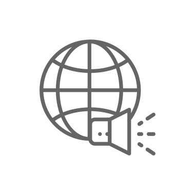 Megafon, sosyal medya, haber hattı simgesi olan bir dünya.