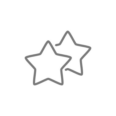 Yıldız, favori, en iyi seçim, olumlu geri bildirim satırı simgesi.