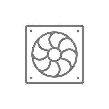 Bilgisayar fan satırı simgesi.