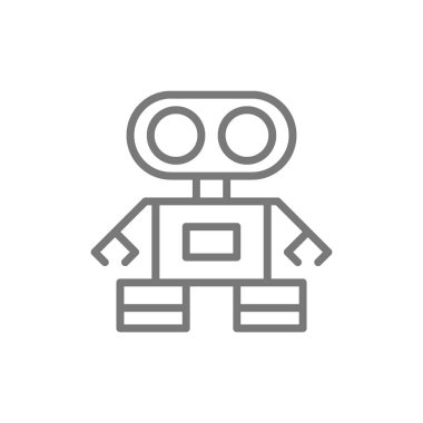 Robot çizgisi simgesi.