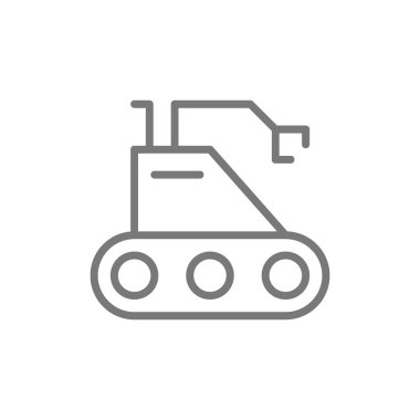 Moon rover, robot, kozmos keşif hattı simgesi.
