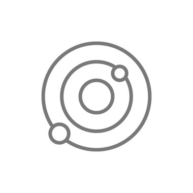 Güneş sistemi, galaksi çizgisi simgesi.