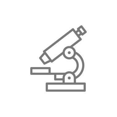 Mikroskop satırı simgesi.