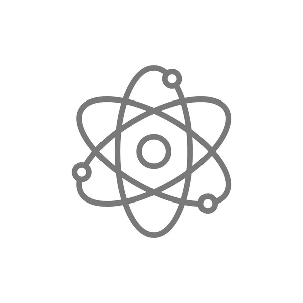 Atom, molekül satırı simgesi. — Stok Vektör
