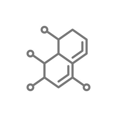 Molecule, atom, dna line icon. clipart