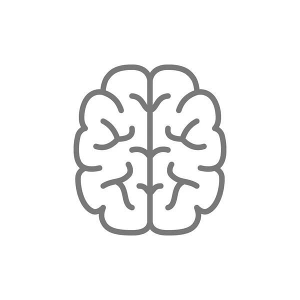 Cérebro, mente, ícone da linha de inteligência . — Vetor de Stock