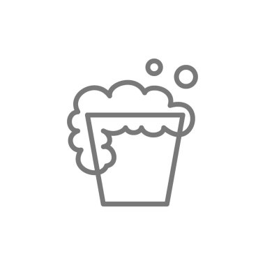 Temizlik kova satırı simgesi.