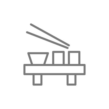 Japon yemekleri satır simgesi.