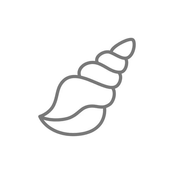 Muschel, Shell Line Symbol. — Stockvektor