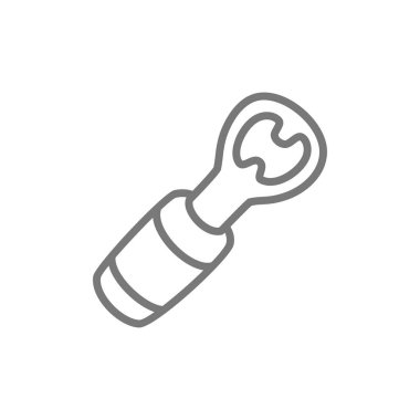 Şişe açacağı simgesi.