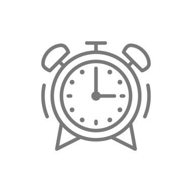 Alarm saat çizgisi simgesi.