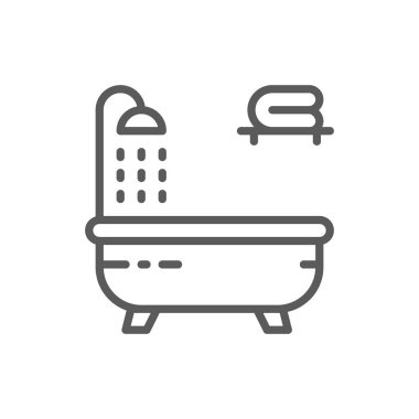 Küvet satırı simgesi.