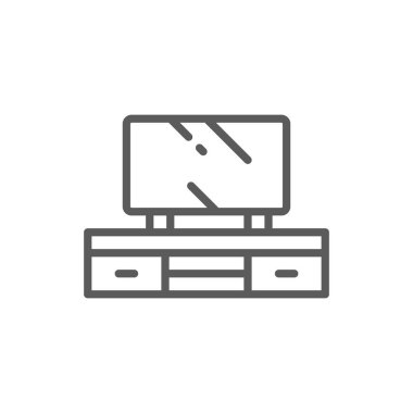 Komidi çizgi simgesiüzerinde Televizyon.