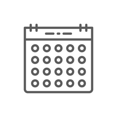 Takvim satırı simgesi.