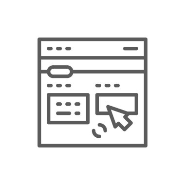 Online çeviri sitesi satır simgesi. S