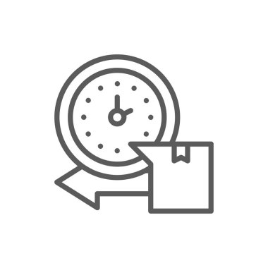 Ekspres teslimat, kutu satırı simgesi ile izleyin.