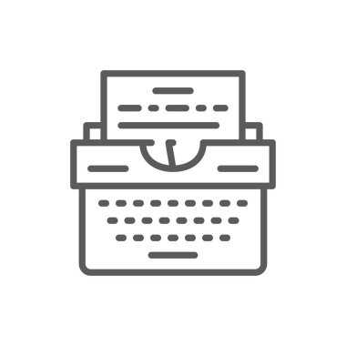 Daktilo satırı simgesi.