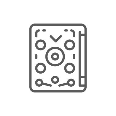 Langırt, oyun makinesi, oyun çizgisi simgesi.