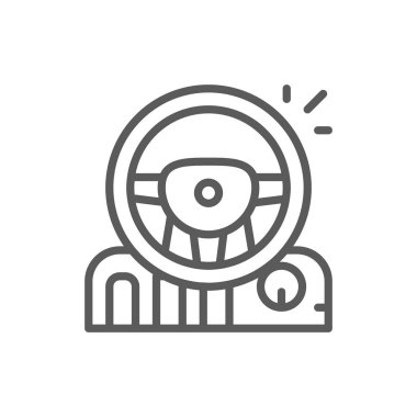 Pedallar ve şanzıman çizgi simgesi ile oyun direksiyon.