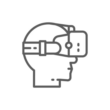 Sanal gerçeklik gözlük satırı simgesi.