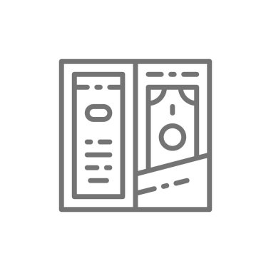 Tebrik kartı, parti davetiyesi, kitapçık satırı simgesi.