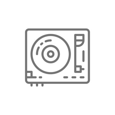 Vinil pikap, Dj mikser çizgi simgesi.