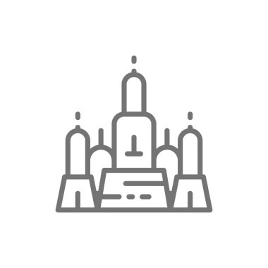 Towers Wat Arun, Şafak Tapınağı, Ayutthaya şehri, Bangkok hat simgesi.