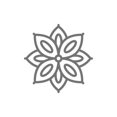 Yıldız anason, baharat çizgisi simgesi.