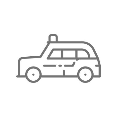 Londra taksi, geleneksel toplu taşıma, taksi hattı simgesi.