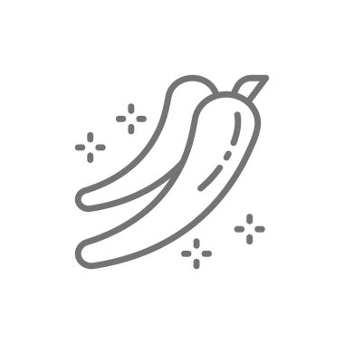 Acı biber, baharat hattı simgesi.