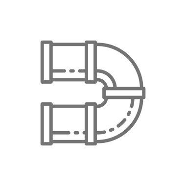 Oyun alanı çizgisi simgesi için kavisli tünel.