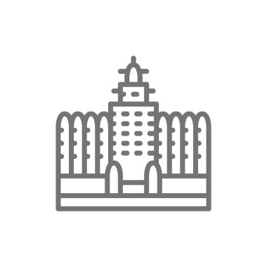 Sudano Sahelian Architecture in Mali çizgi simgesi.