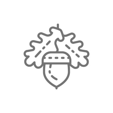 Meşe palamudu, meşe çizgi simgesi.